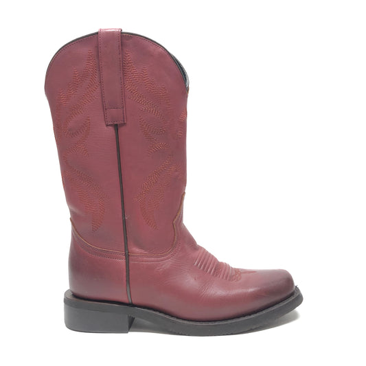 Boots Western By Clothes Mentor In Maroon, Size: 7