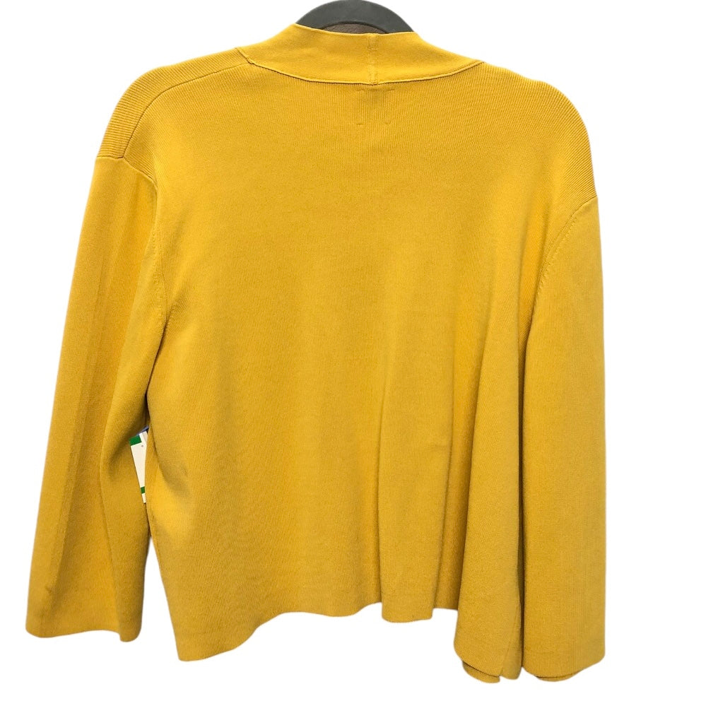 Cardigan By Anne Klein In Yellow, Size: L