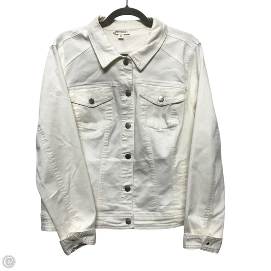 Jacket Denim By Westport In White, Size: Xl