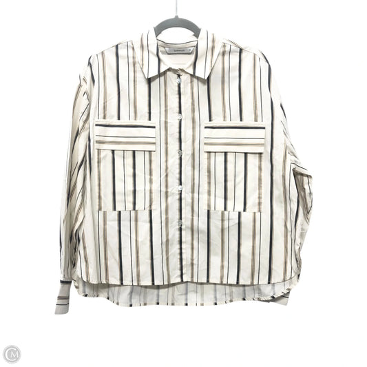 Top Long Sleeve By Cma In Striped Pattern, Size: M