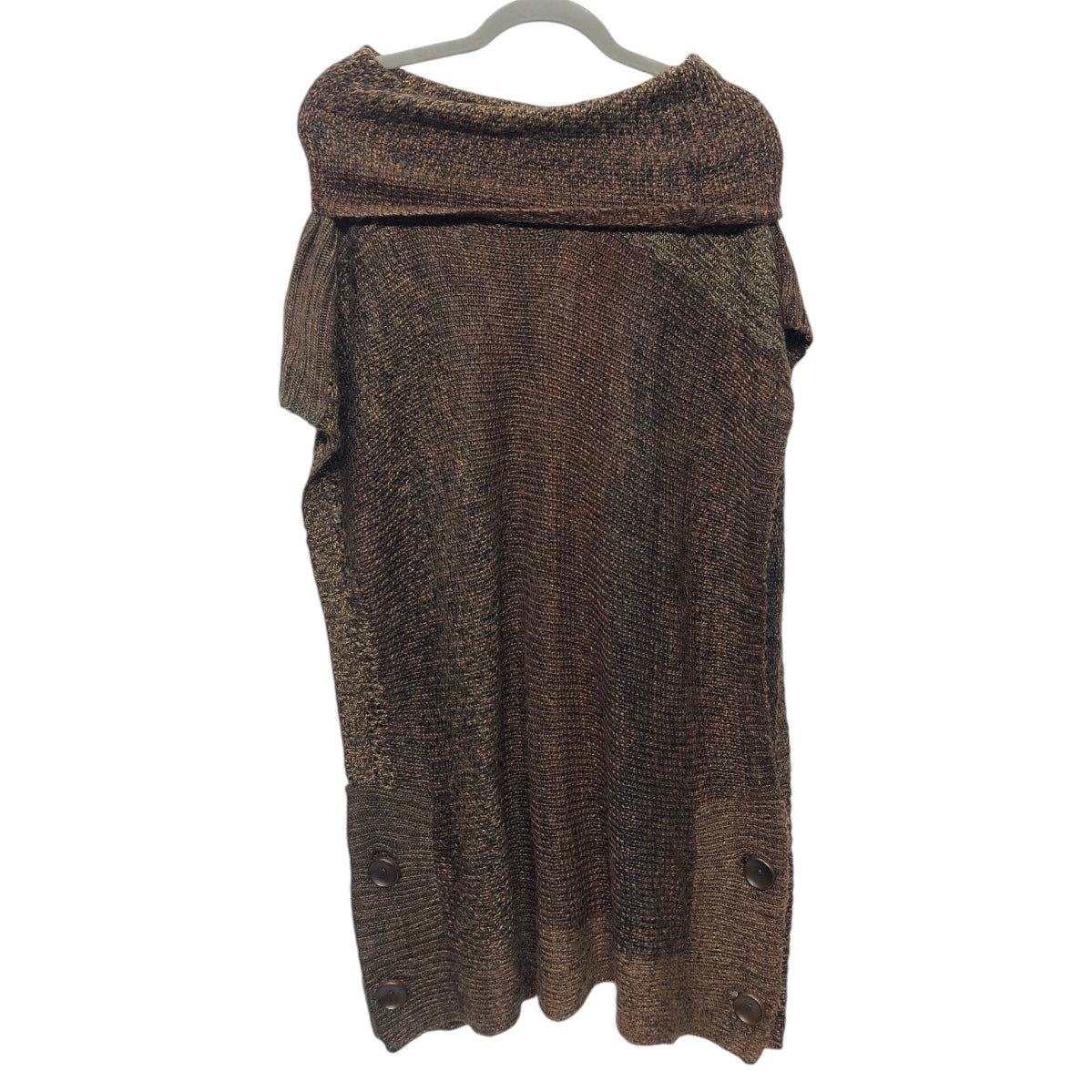 Vest Sweater By Chicos In Brown, Size: Xl