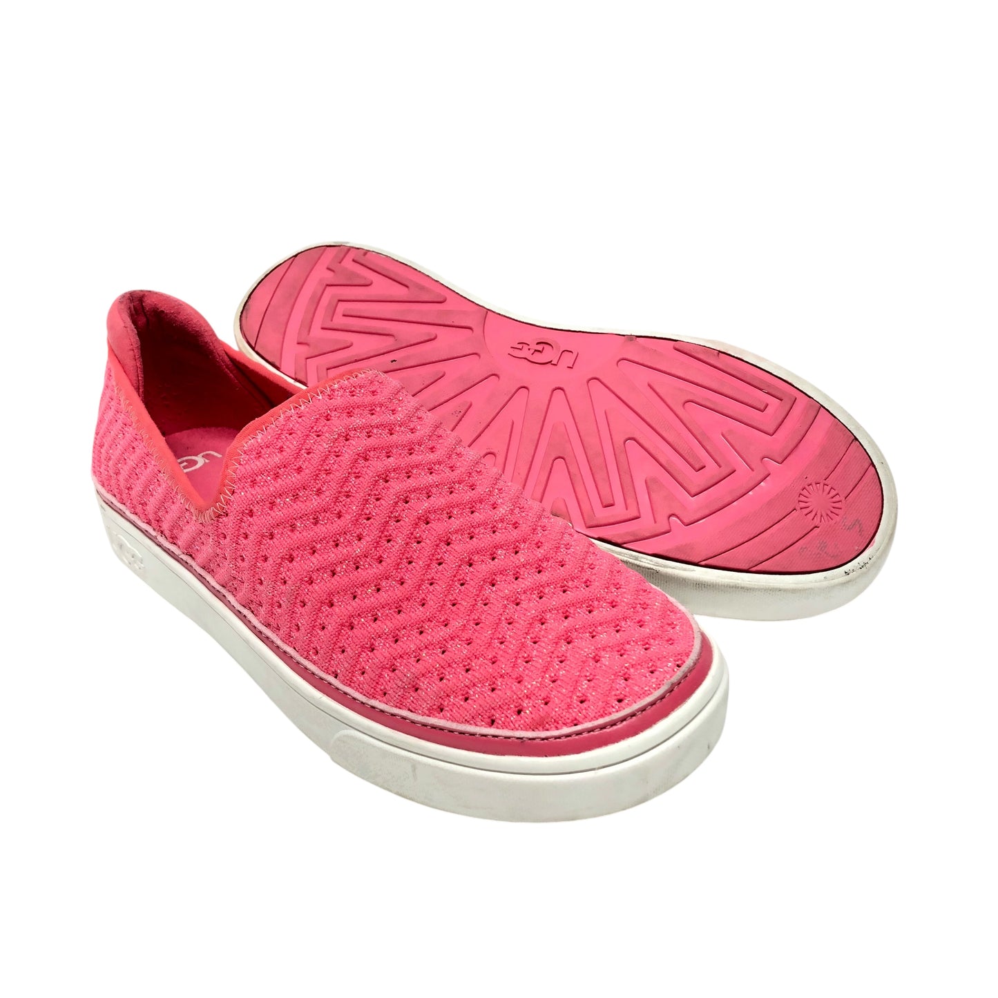 Shoes Designer By Ugg In Pink, Size: 7.5