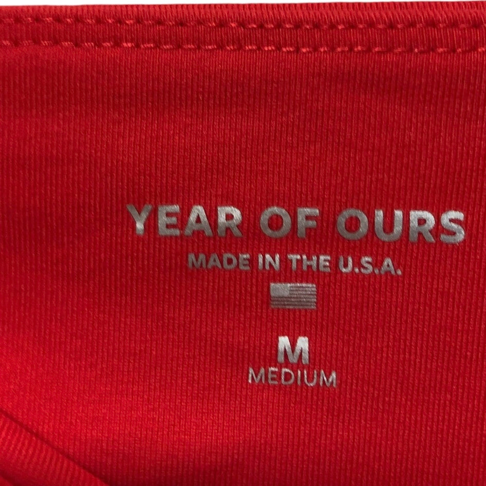 Athletic Leggings By Year Of Ours In Red, Size: M