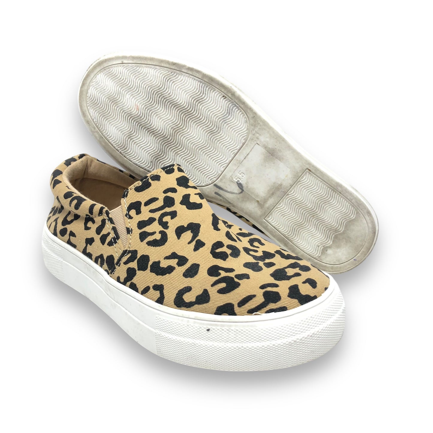 Shoes Sneakers Platform By Soda In Animal Print, Size: 5.5