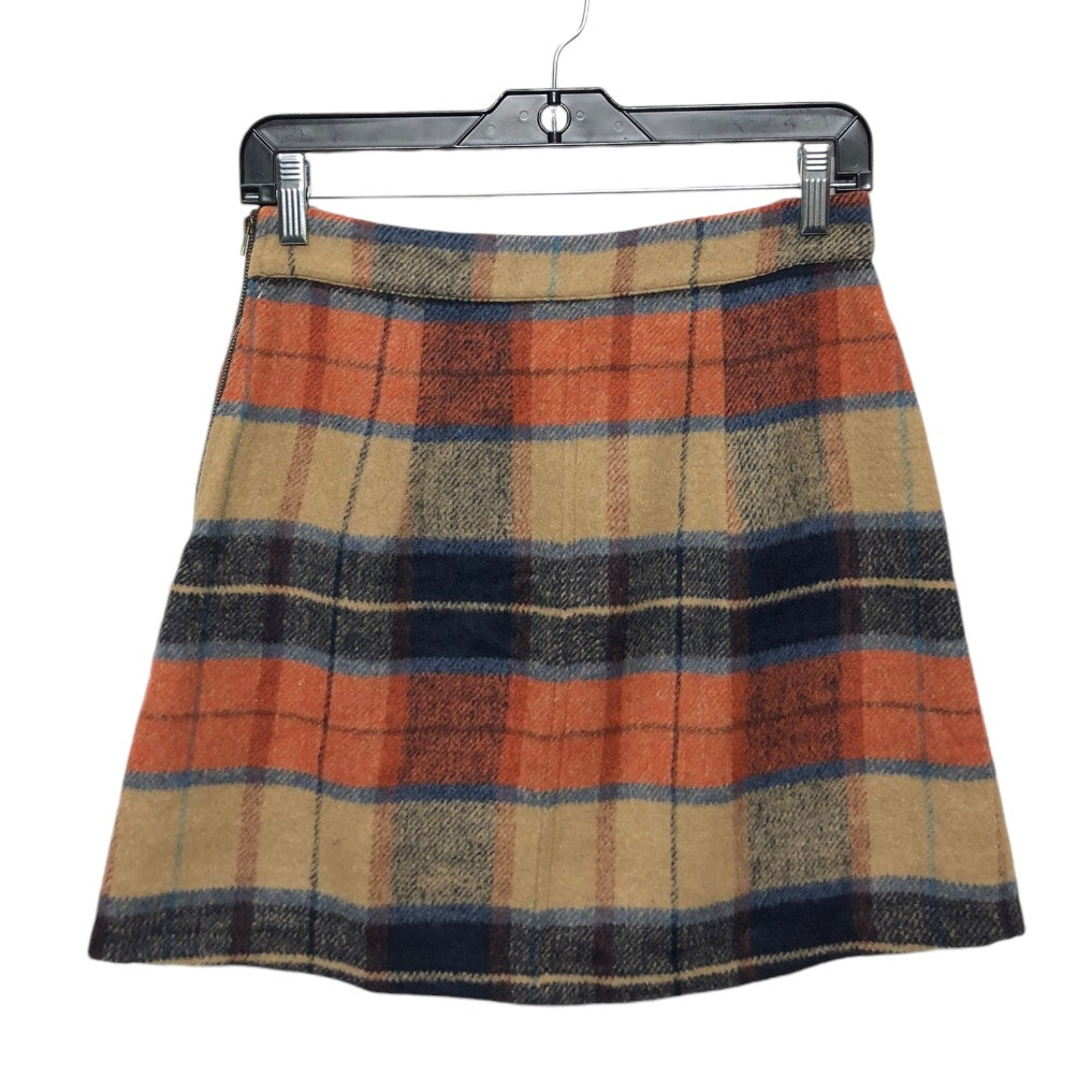 Skirt Mini & Short By Lulu In Plaid Pattern, Size: S