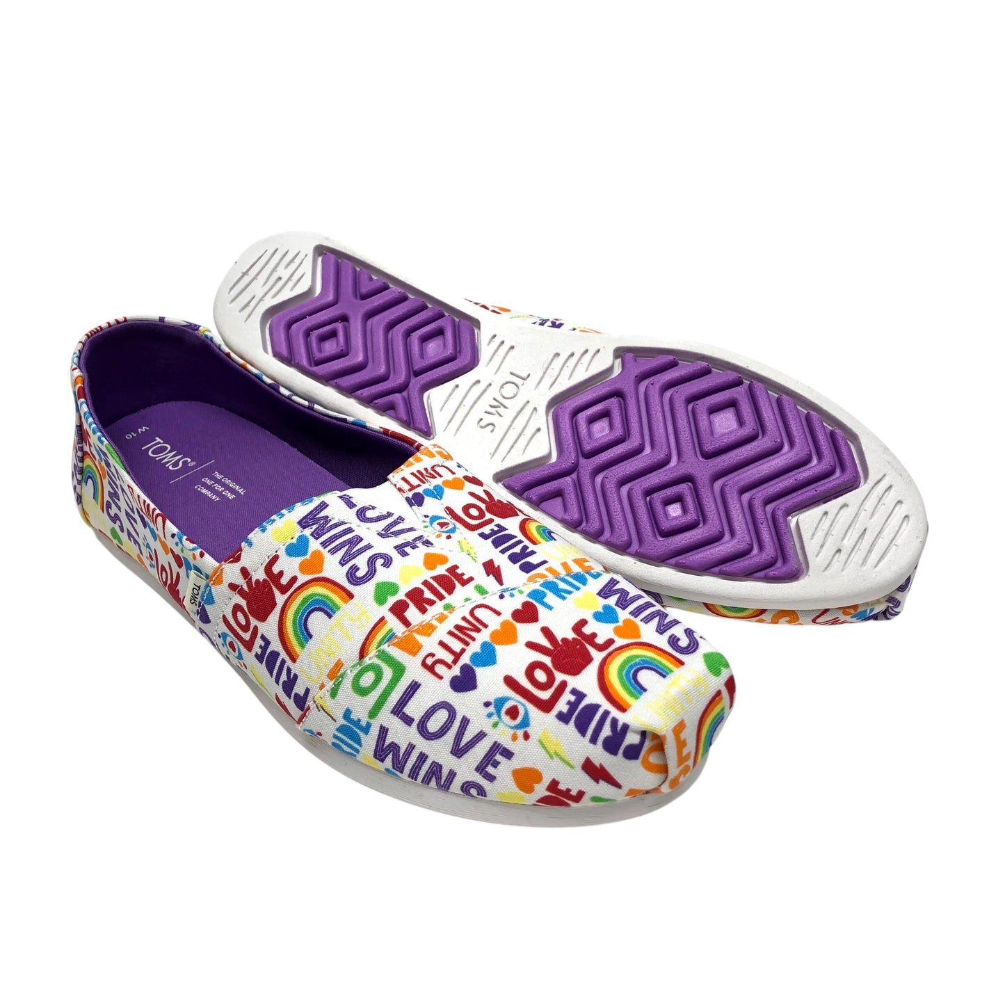 Shoes Sneakers By Toms In Multi-colored, Size: 10