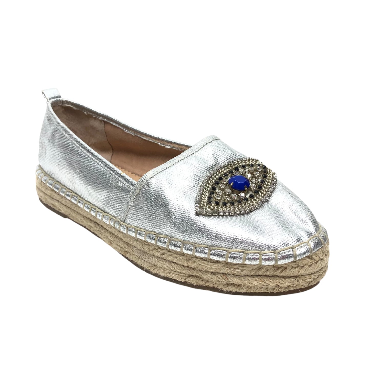 Shoes Flats By Inc In Silver, Size: 9