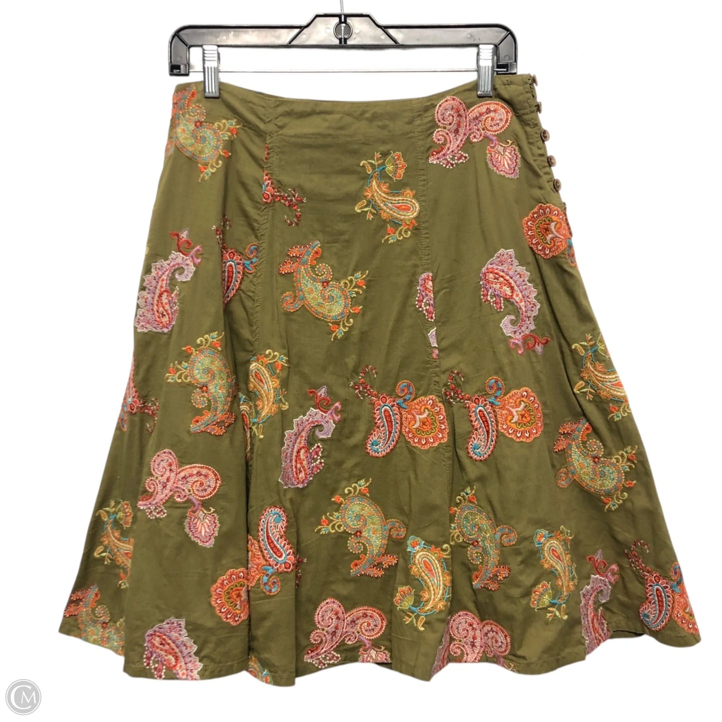 Skirt Midi By Johnny Was In Green, Size: 4