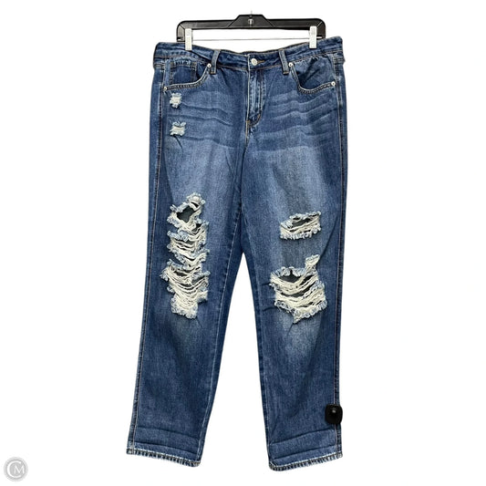 Jeans Boyfriend By New York And Co In Blue, Size: 14