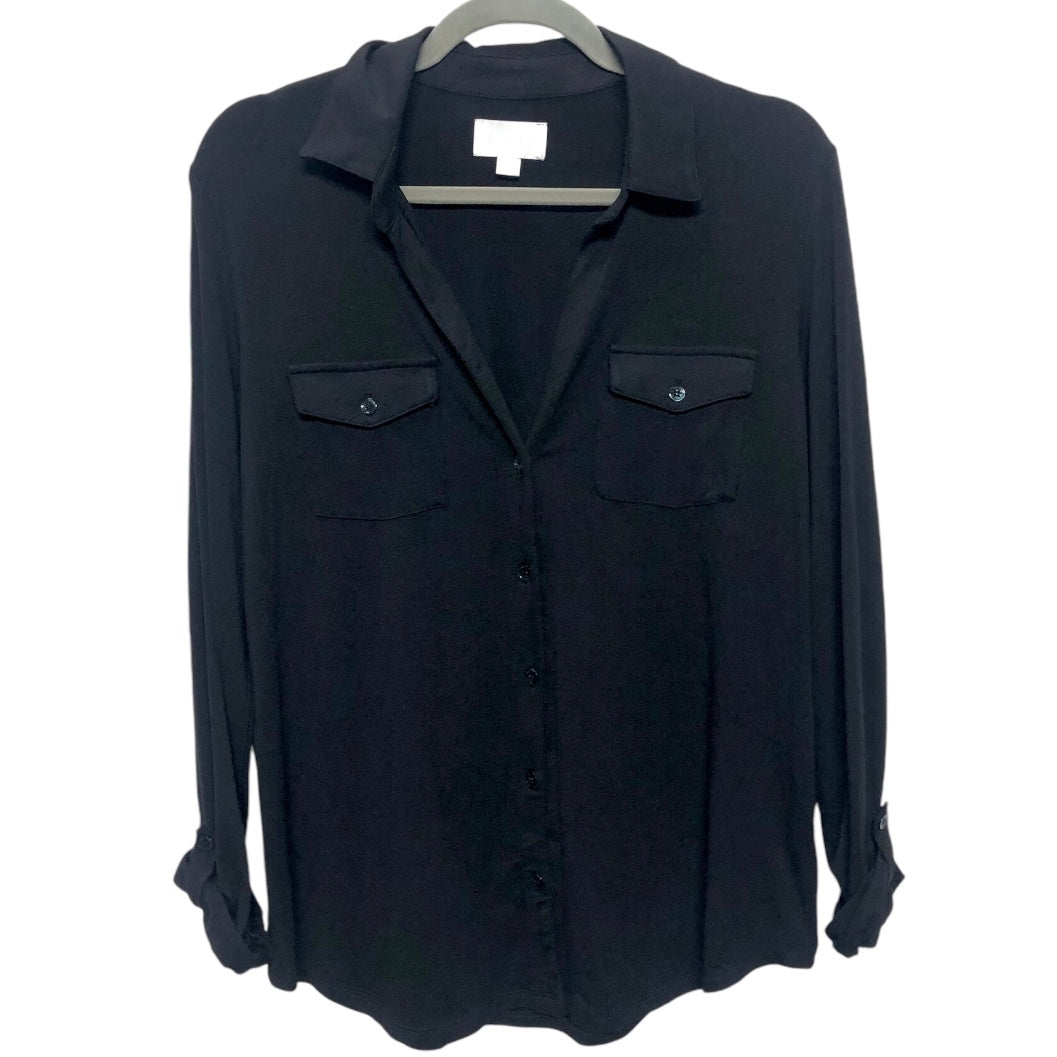 Top Long Sleeve By Everly In Black, Size: S