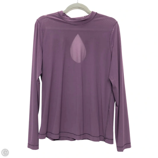 Top Long Sleeve By Lululemon In Purple, Size: M