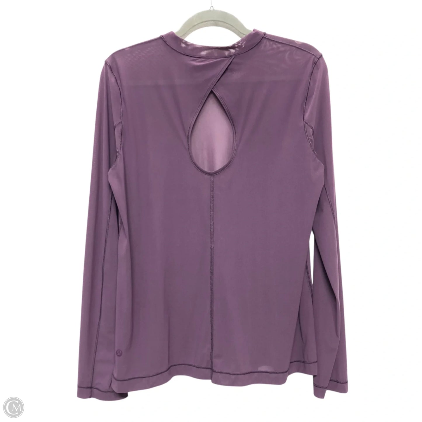 Top Long Sleeve By Lululemon In Purple, Size: M