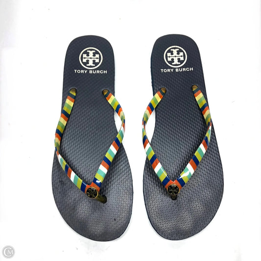 Sandals Designer By Tory Burch In Blue, Size: 10