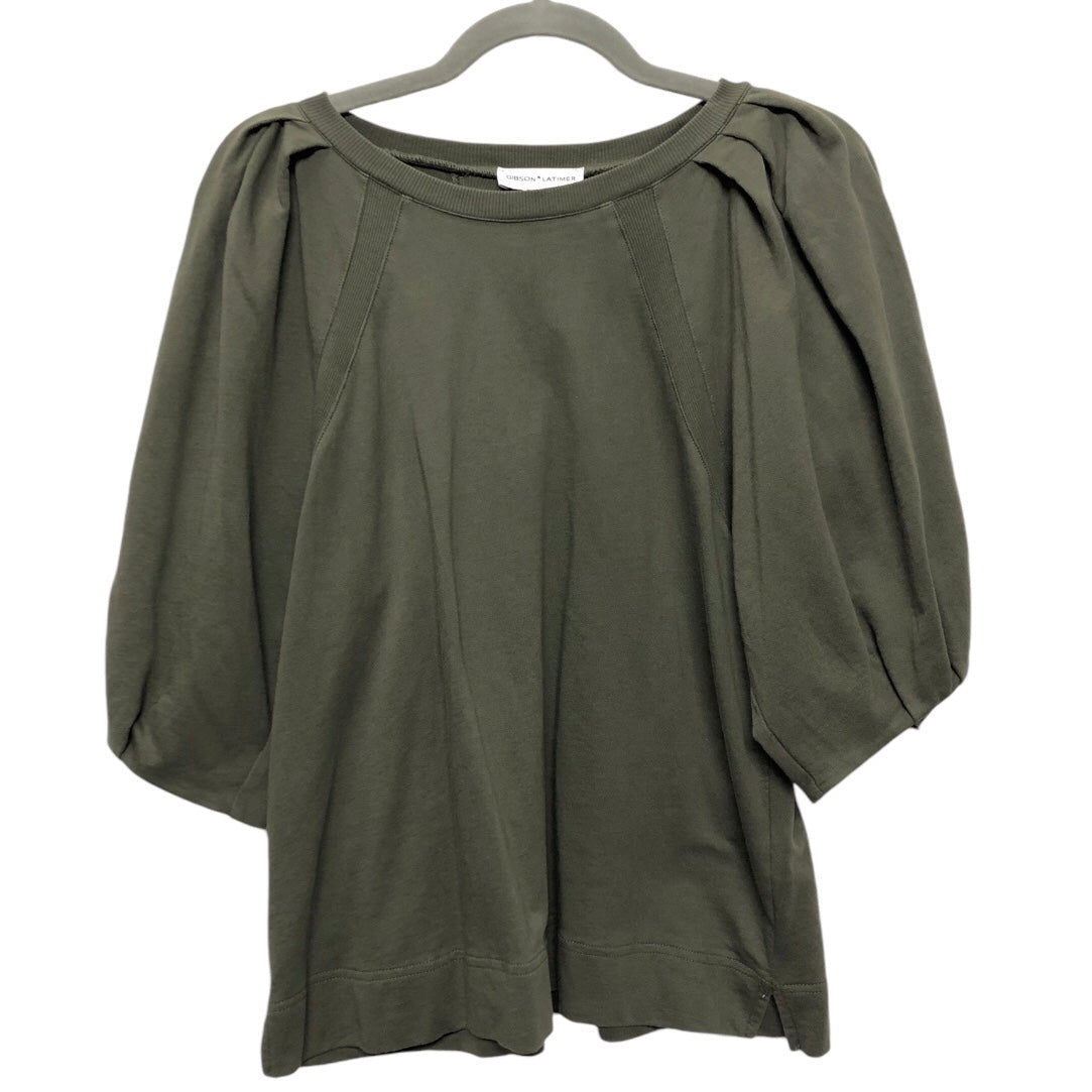 Top 3/4 Sleeve By Gibson And Latimer In Green, Size: S