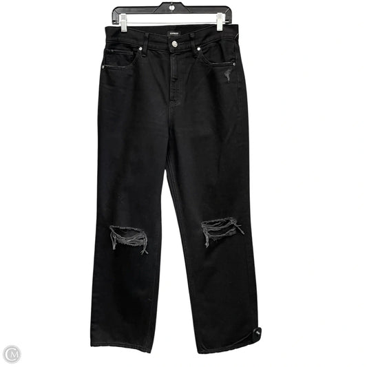 Jeans Straight By Express In Black, Size: 6