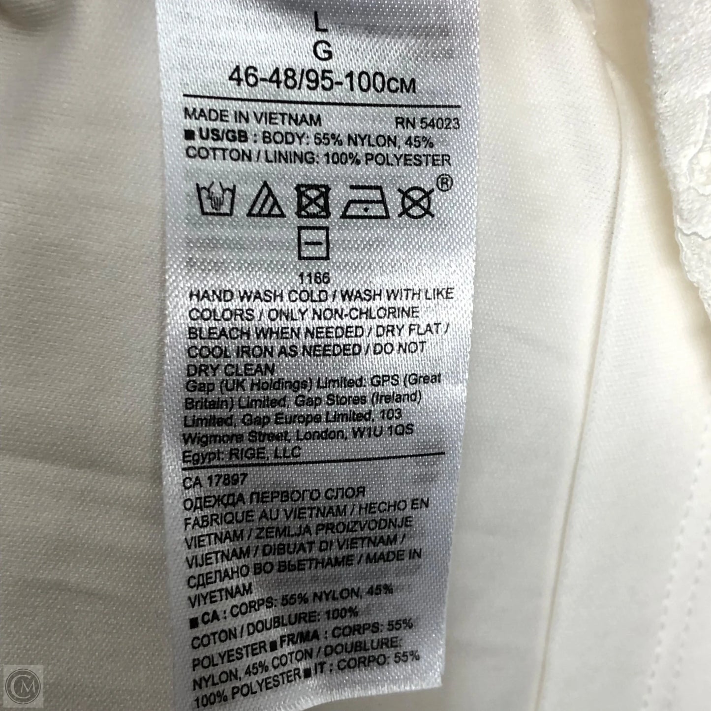 Top 3/4 Sleeve By Banana Republic In White, Size: L