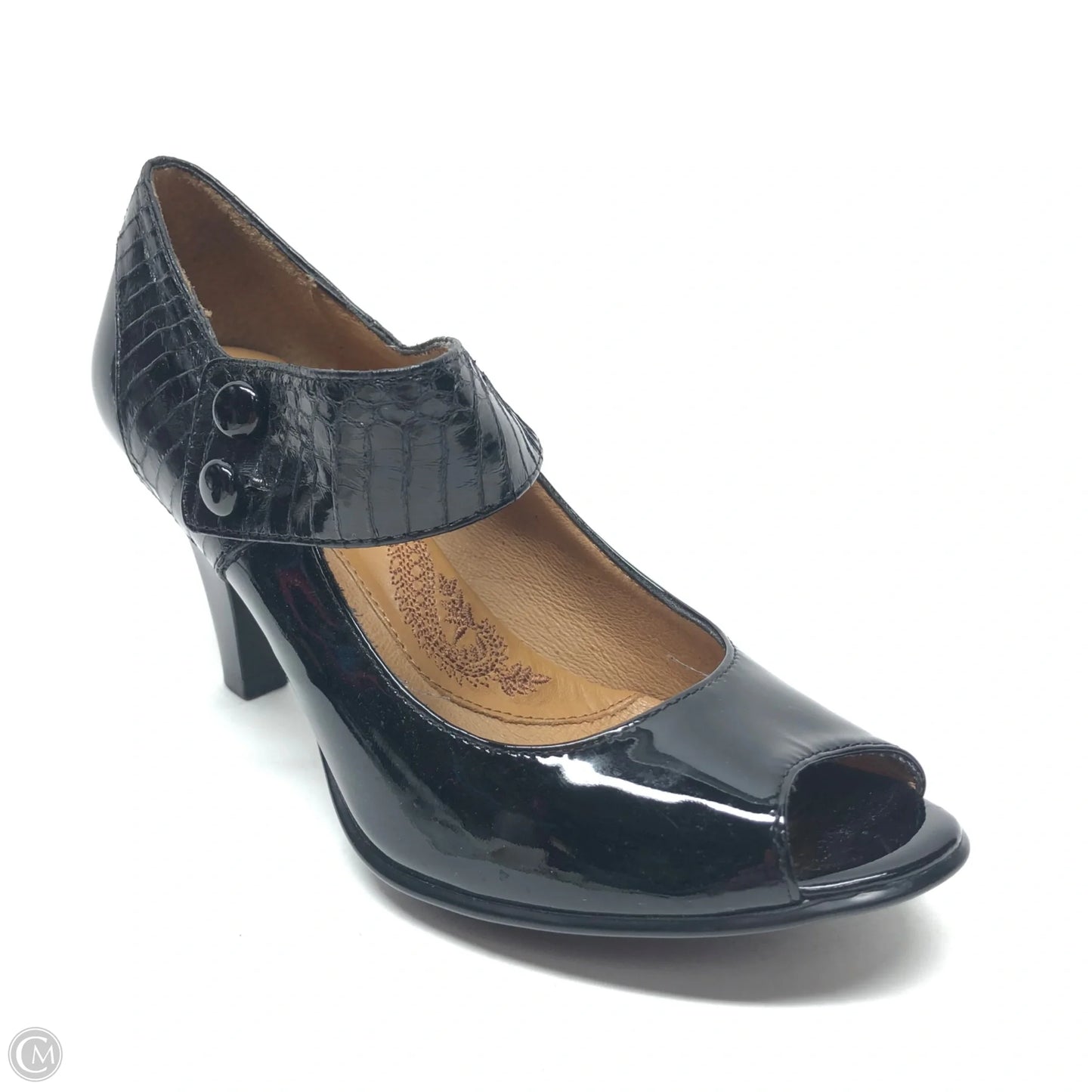 Shoes Heels Block By Sofft In Black, Size: 8.5