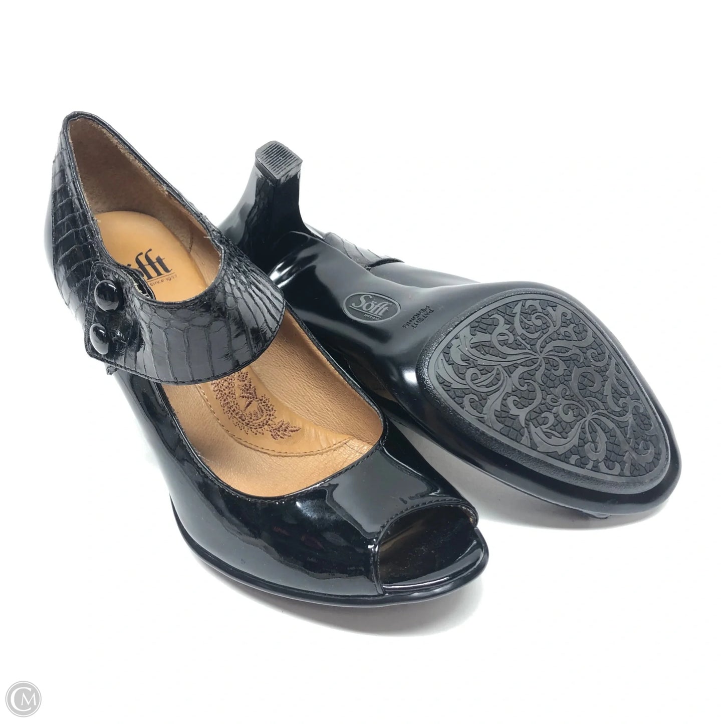 Shoes Heels Block By Sofft In Black, Size: 8.5
