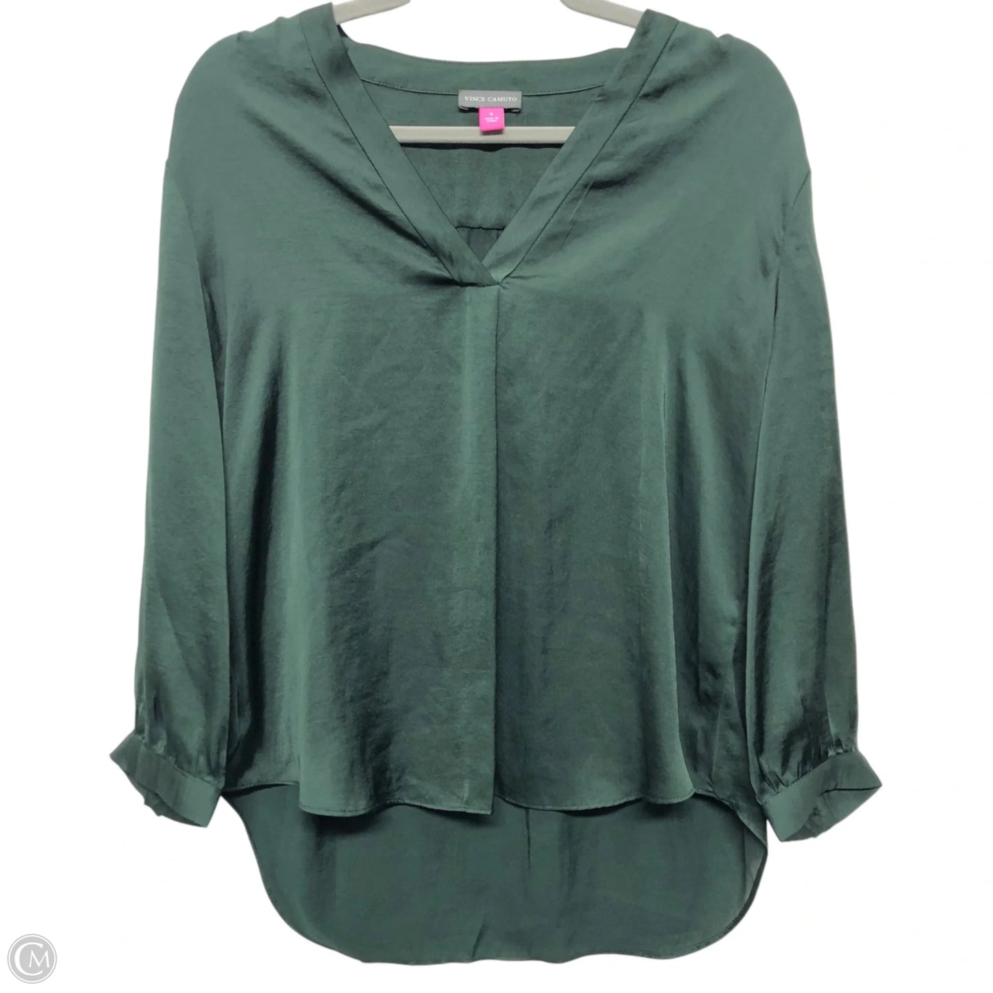 Top Long Sleeve By Vince Camuto In Green, Size: S