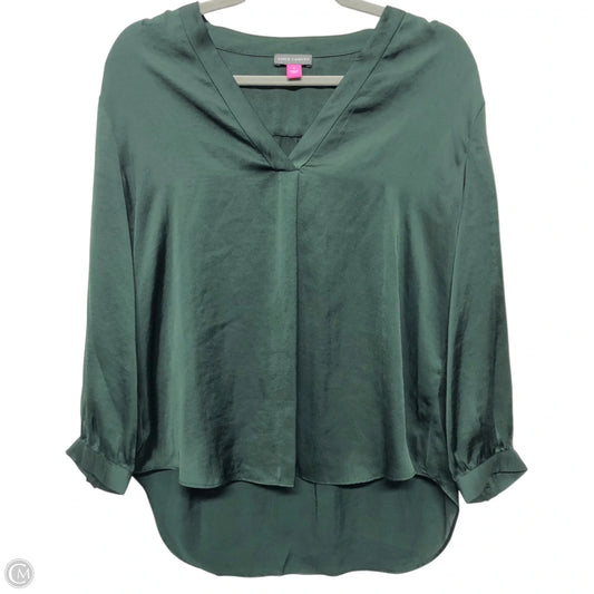 Top Long Sleeve By Vince Camuto In Green, Size: S