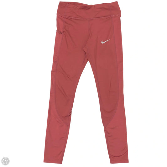 Athletic Leggings By Nike In Red, Size: S