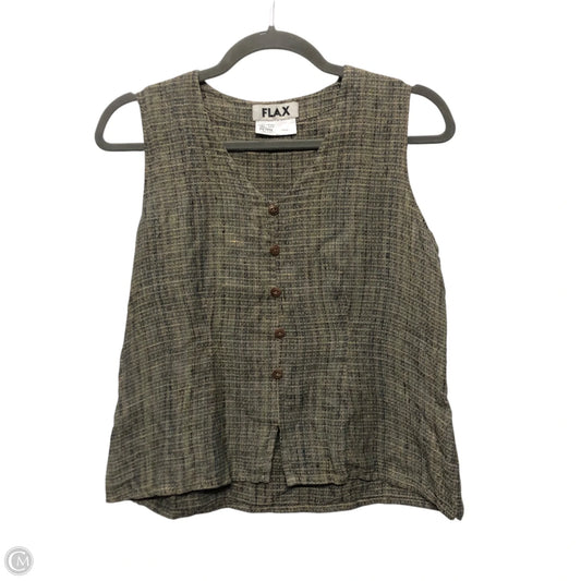 Top Sleeveless By Flax In Grey, Size: S