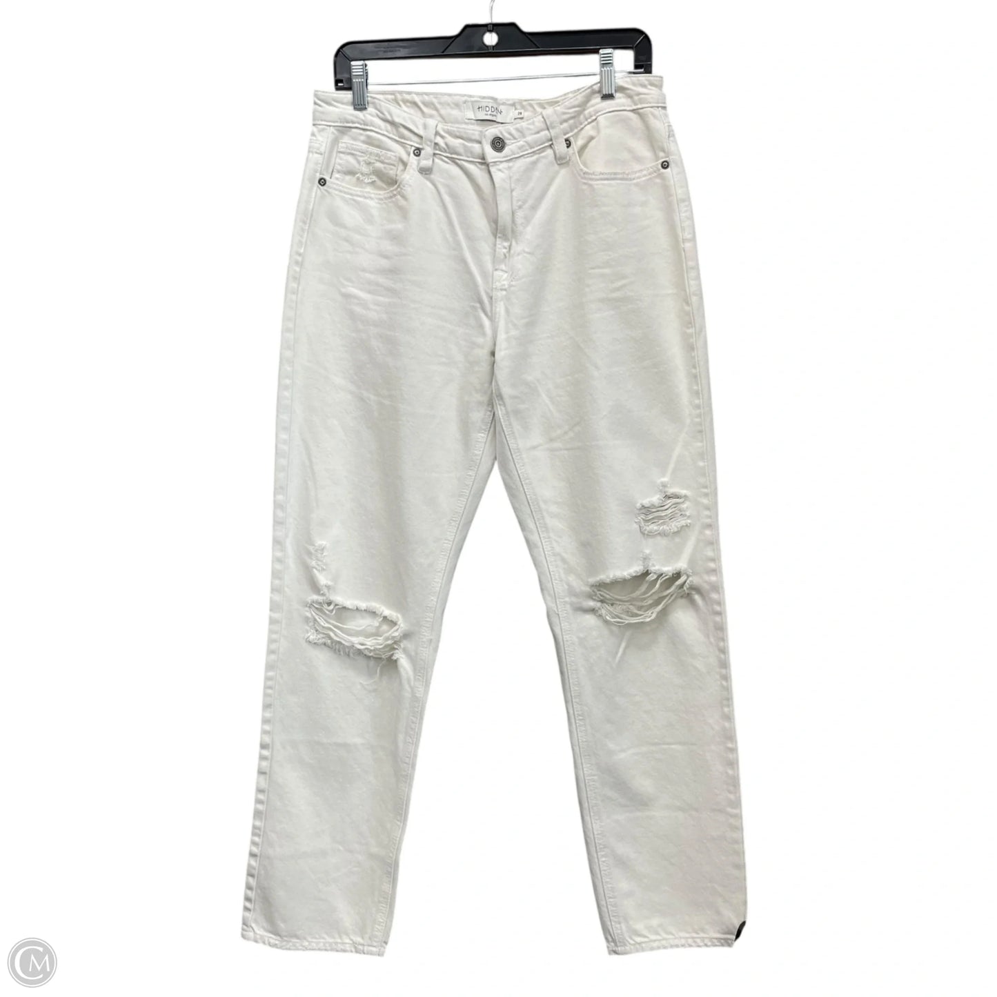 Jeans Straight By Clothes Mentor In White, Size: 28