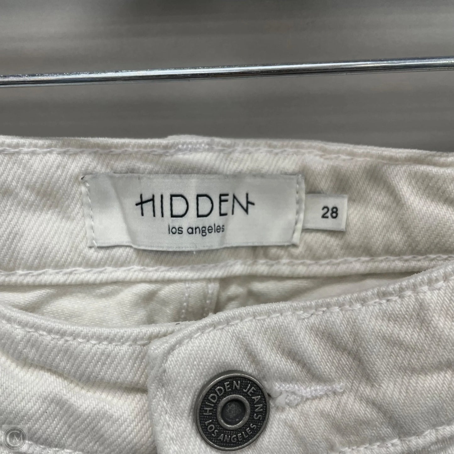 Jeans Straight By Clothes Mentor In White, Size: 28