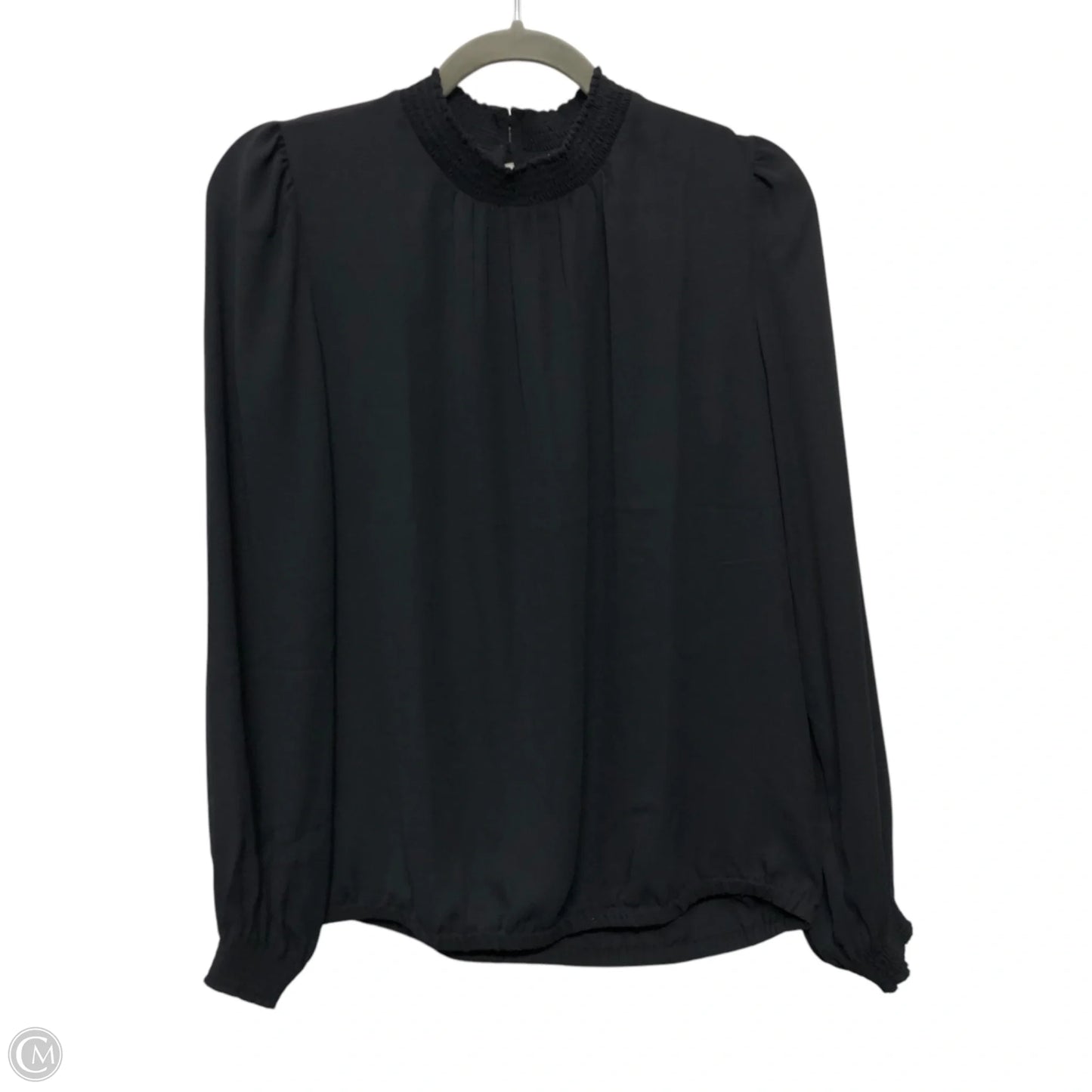 Blouse Long Sleeve By Loft In Grey, Size: S