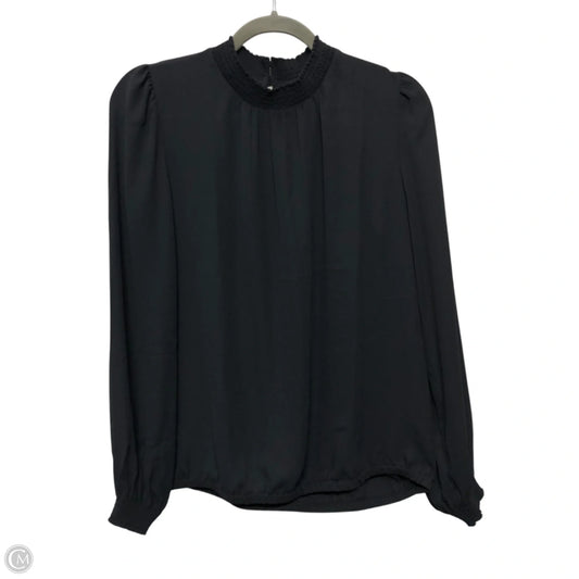 Blouse Long Sleeve By Loft In Grey, Size: S
