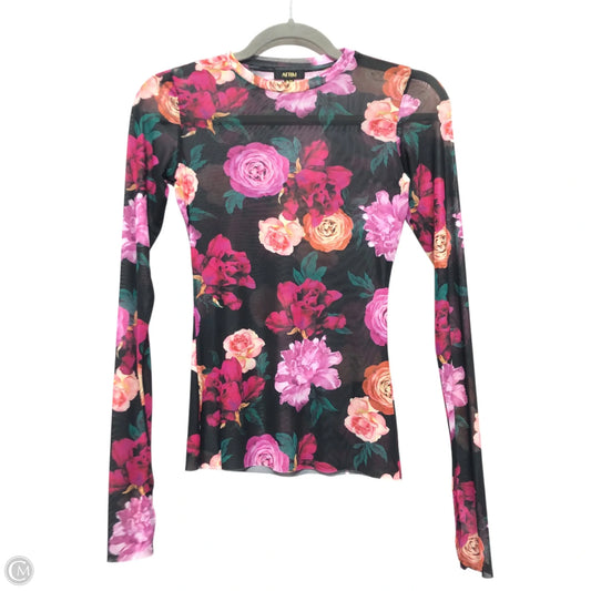 Blouse Long Sleeve By Clothes Mentor In Floral Print, Size: Xs