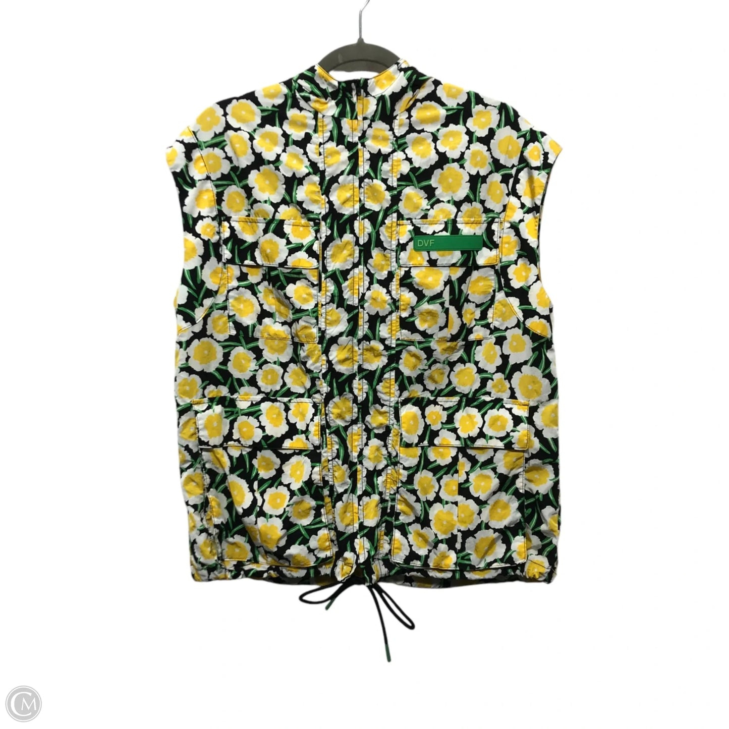 Jacket Windbreaker By Target-designer In White & Yellow, Size: Xxs