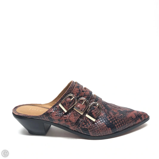 Shoes Heels Block By Joie In Animal Print, Size: 8.5