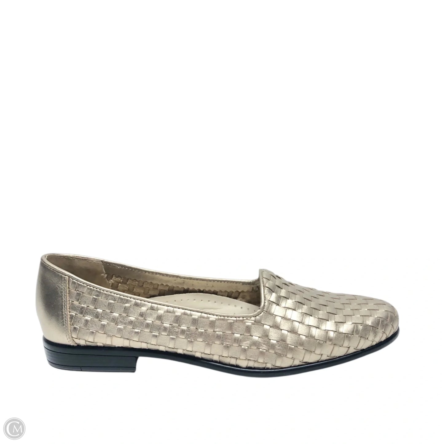 Shoes Flats By Cmb In Gold, Size: 9.5