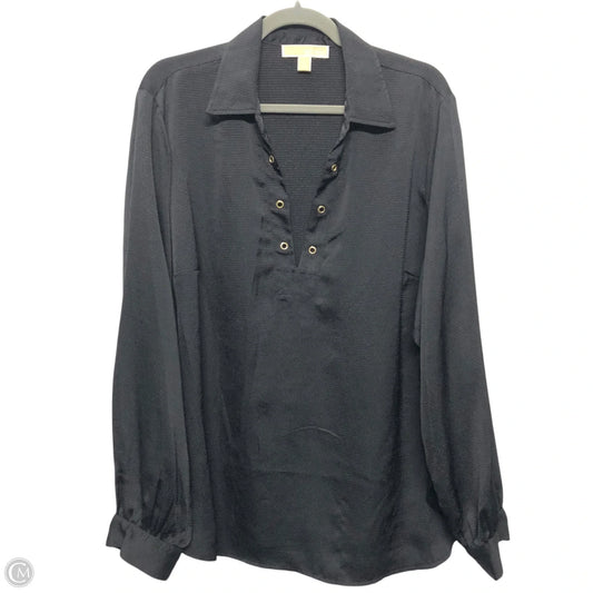 Top Long Sleeve By Michael By Michael Kors In Black, Size: 2x