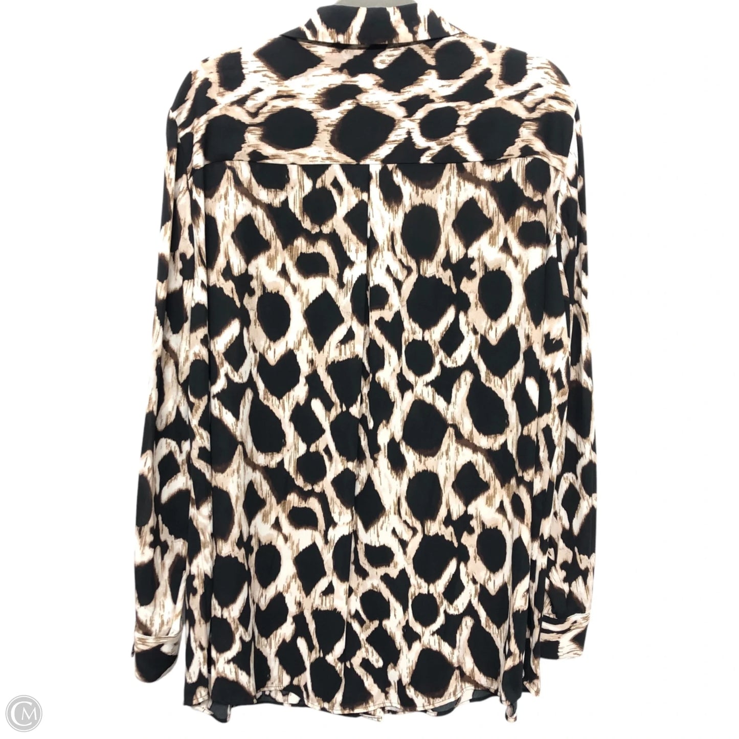 Tunic Long Sleeve By Investments In Animal Print, Size: 2x