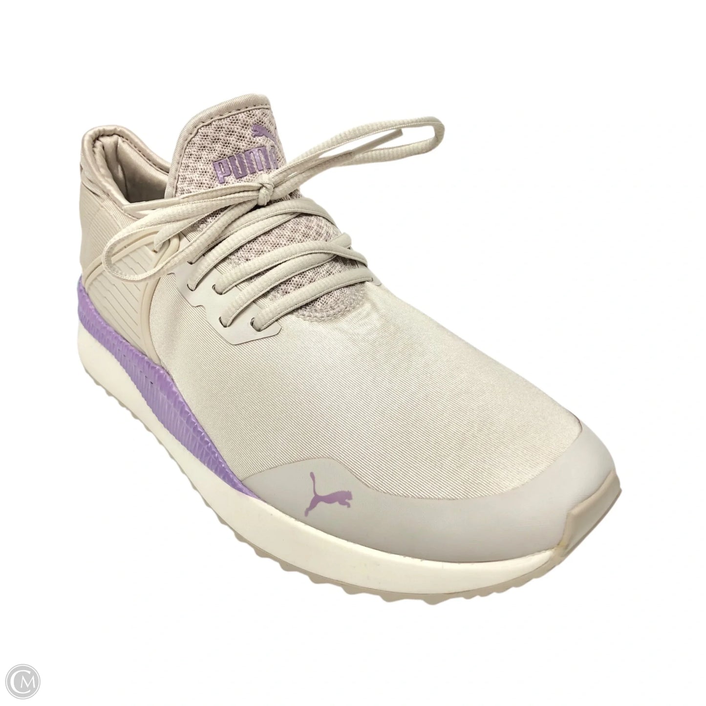 Shoes Sneakers By Puma In Cream & Purple, Size: 10