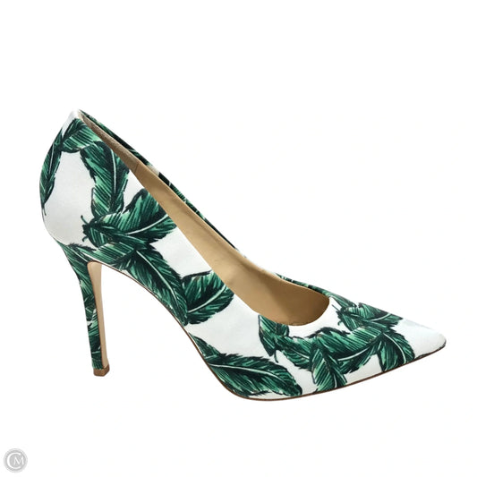 Shoes Heels Stiletto By Gianni Bini In Green & White, Size: 6.5