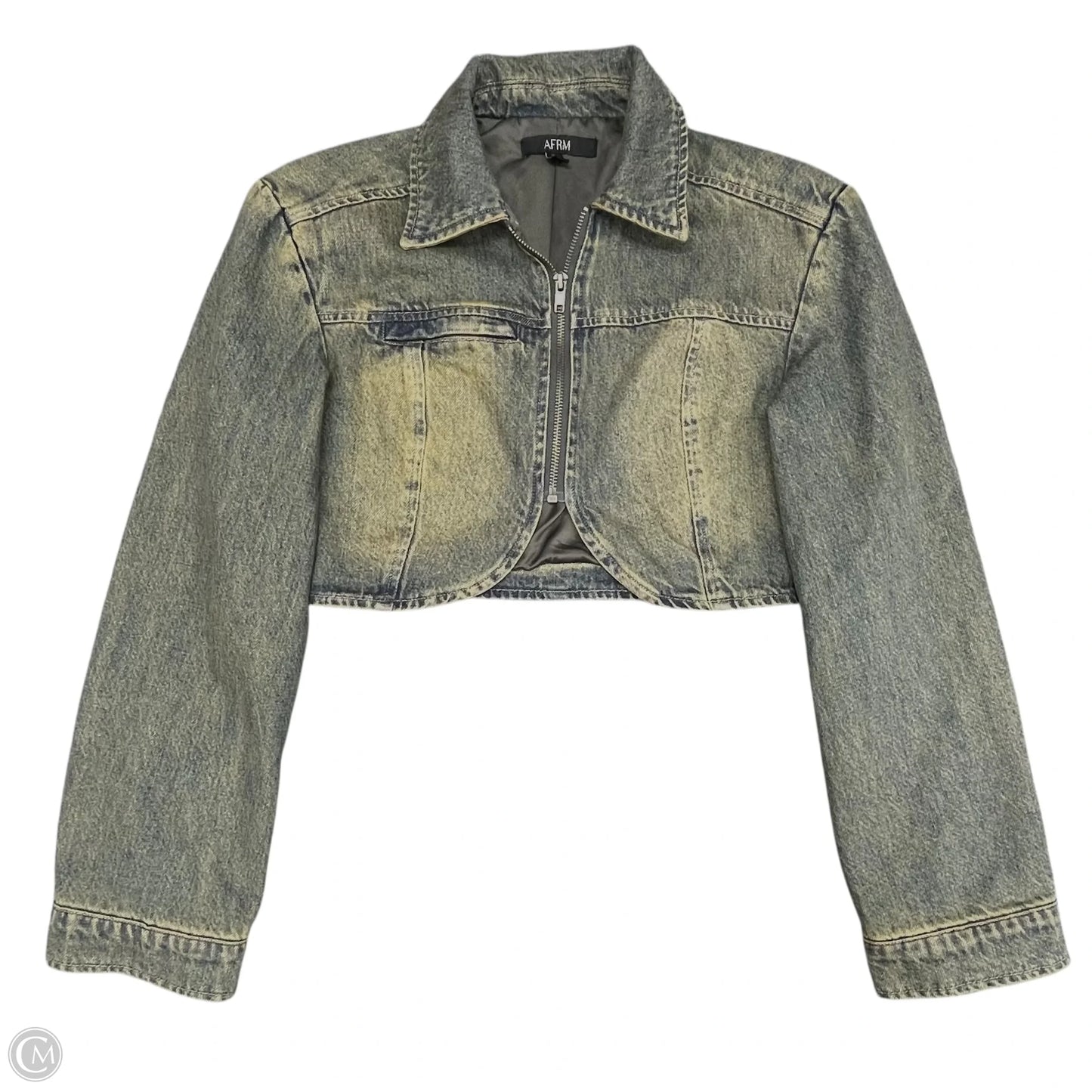 Jacket Denim By Clothes Mentor In Blue, Size: Xs