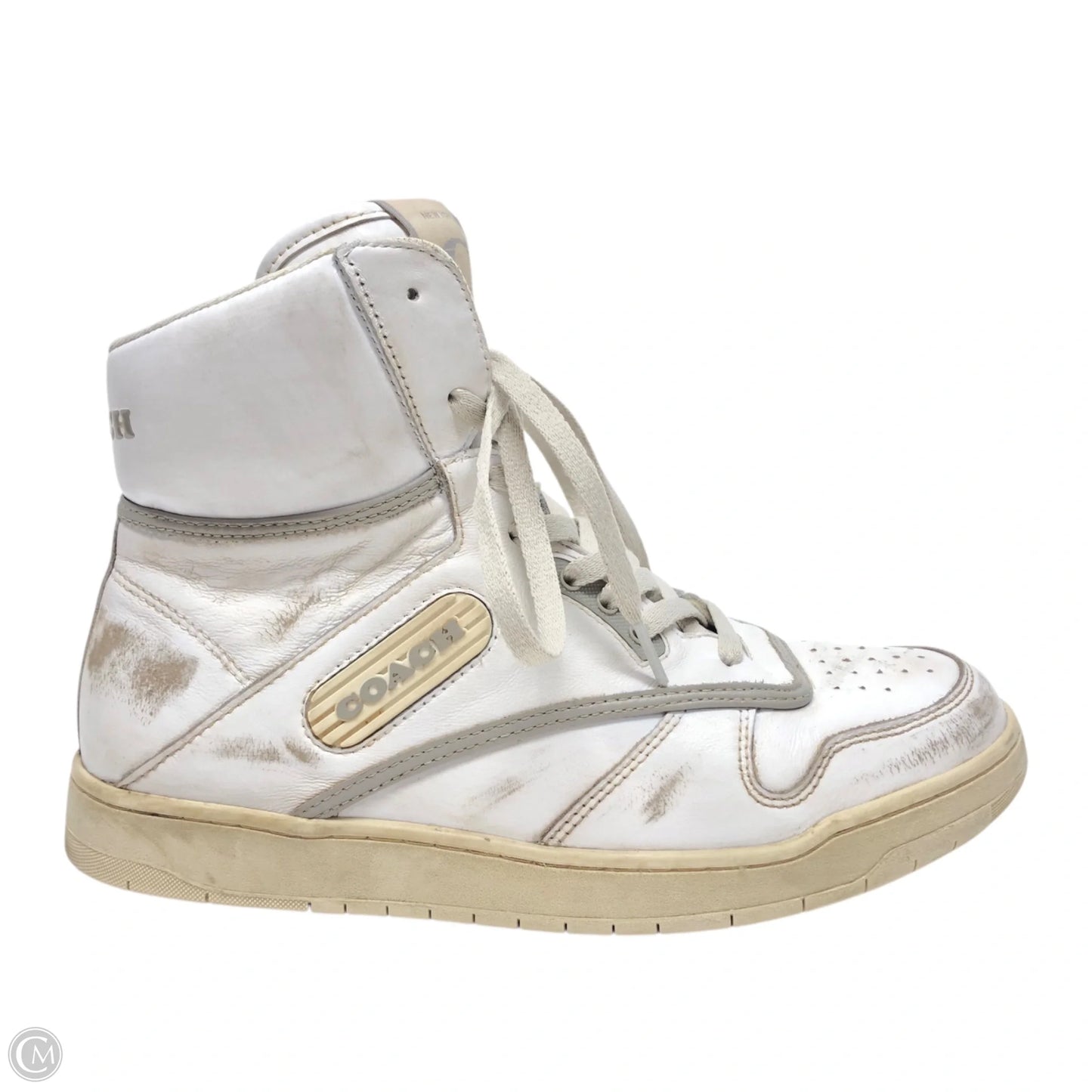 Shoes Designer By Coach In White, Size: 8.5