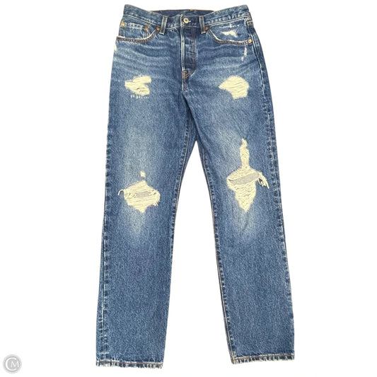 Jeans Straight By Levis In Blue, Size: 4