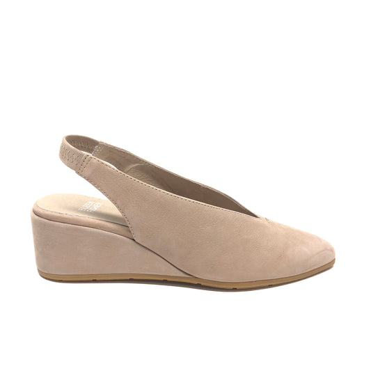 Shoes Heels Wedge By Eileen Fisher In Tan, Size: 6.5