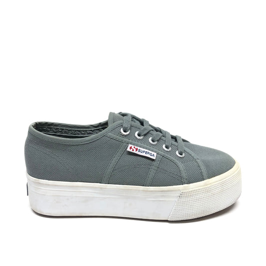 Shoes Sneakers Platform By Superga In Grey, Size: 5