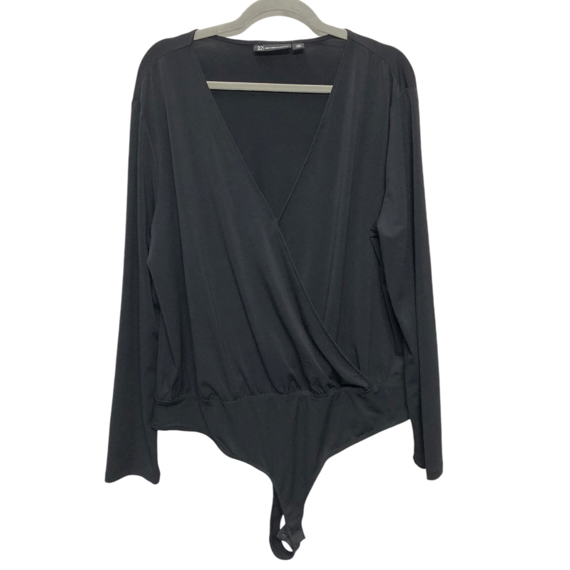 Top Long Sleeve By New York And Co In Black, Size: 1x