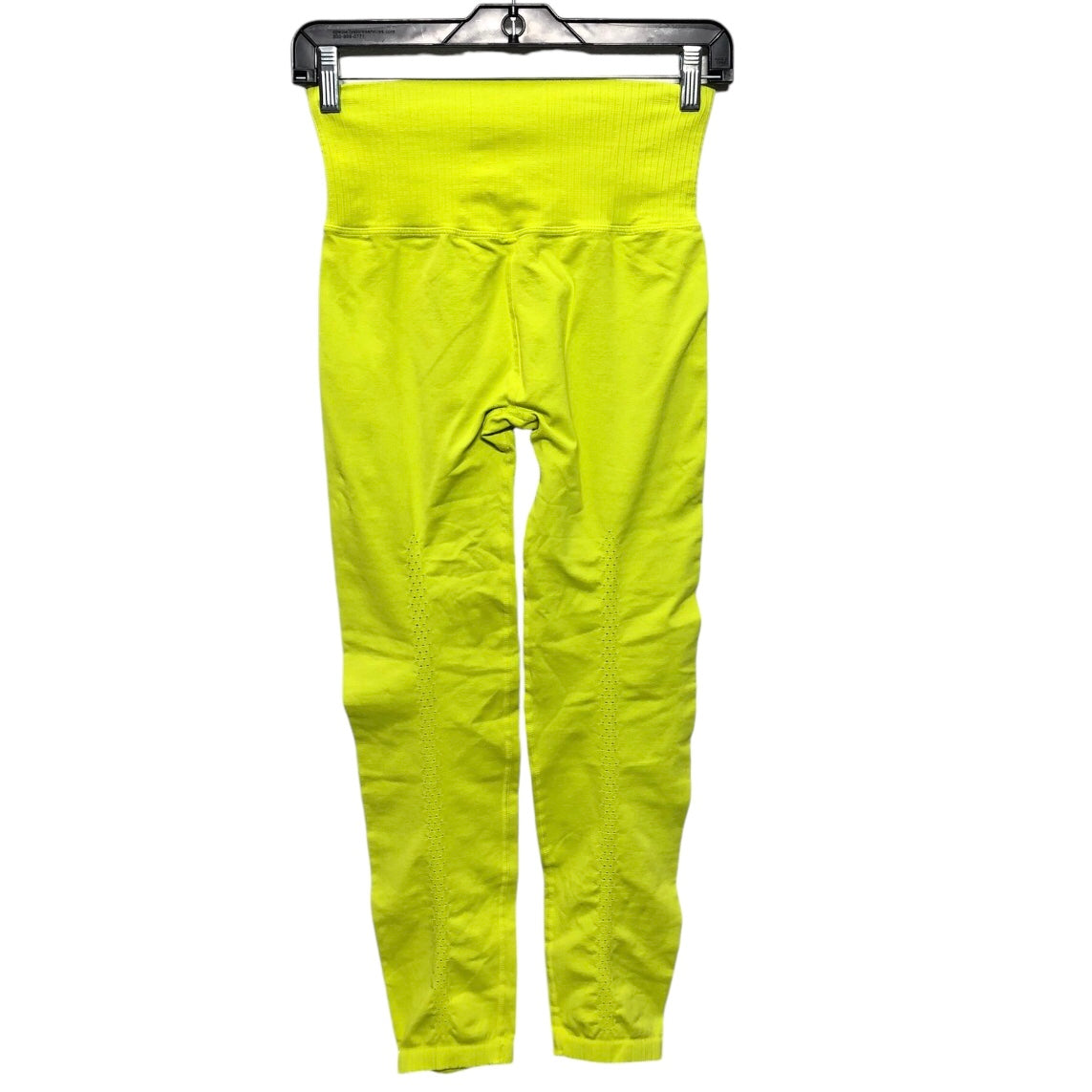 Athletic Leggings By Free People In Chartreuse, Size: L