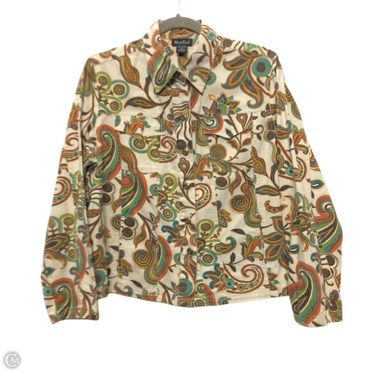 Jacket Denim By Clothes Mentor In Multi-colored, Size: M