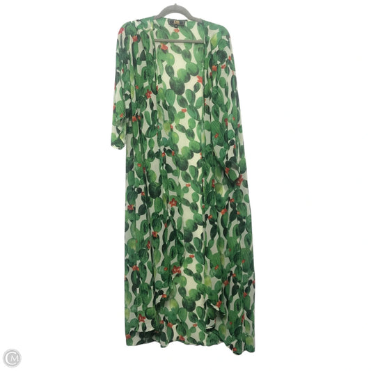 Swimwear Cover-up By Clothes Mentor In Green, Size: 3x
