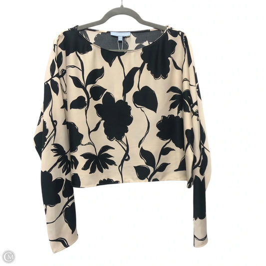 Blouse Long Sleeve By Antonio Melani In Black & Cream, Size: Xl