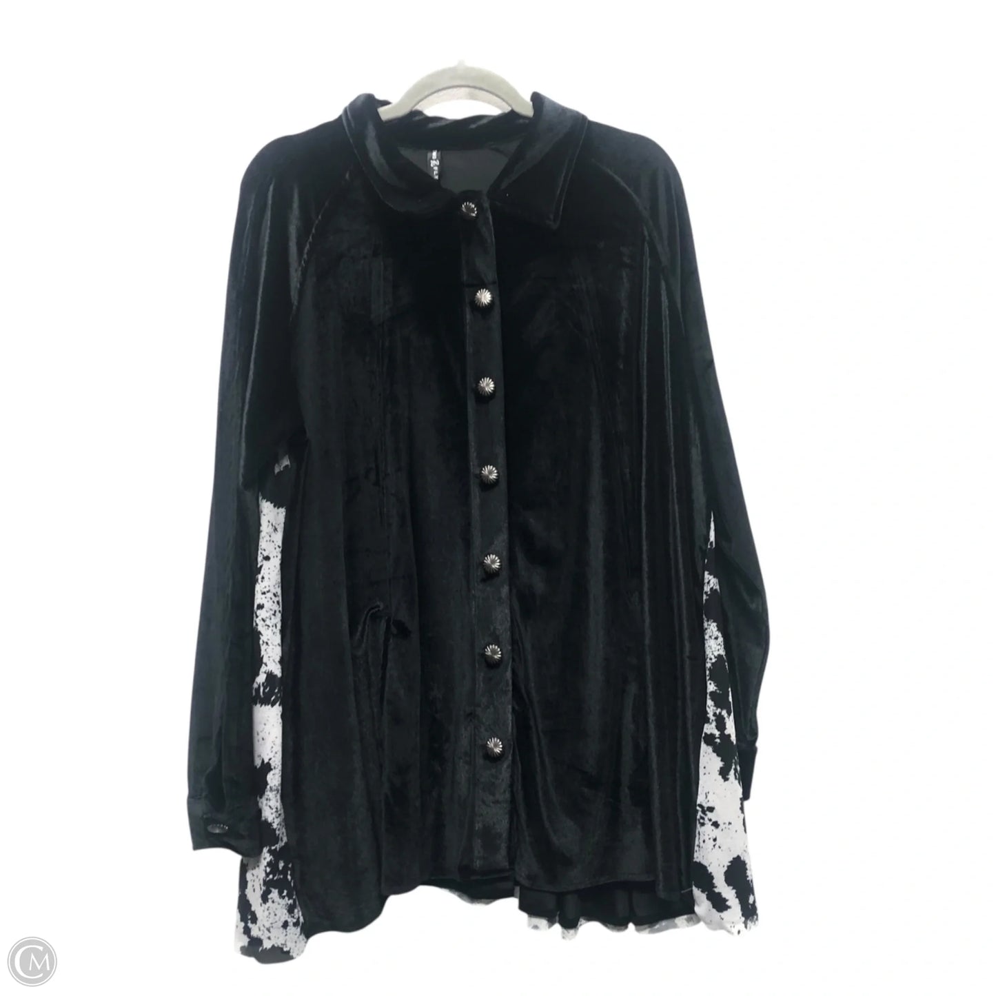 Blouse Long Sleeve By Clothes Mentor In Black, Size: Xl