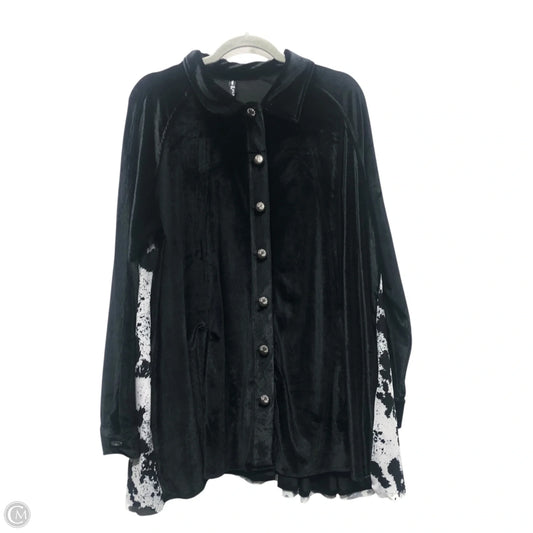 Blouse Long Sleeve By Clothes Mentor In Black, Size: Xl